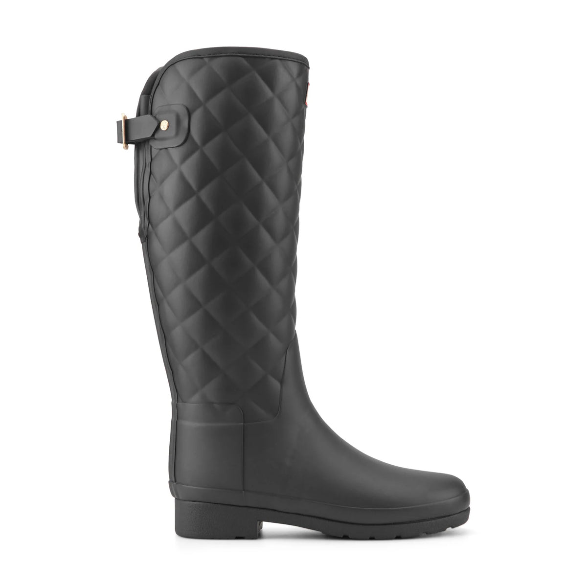Women's Refined Adjustable Quilted Slim Fit Tall Rain Boots