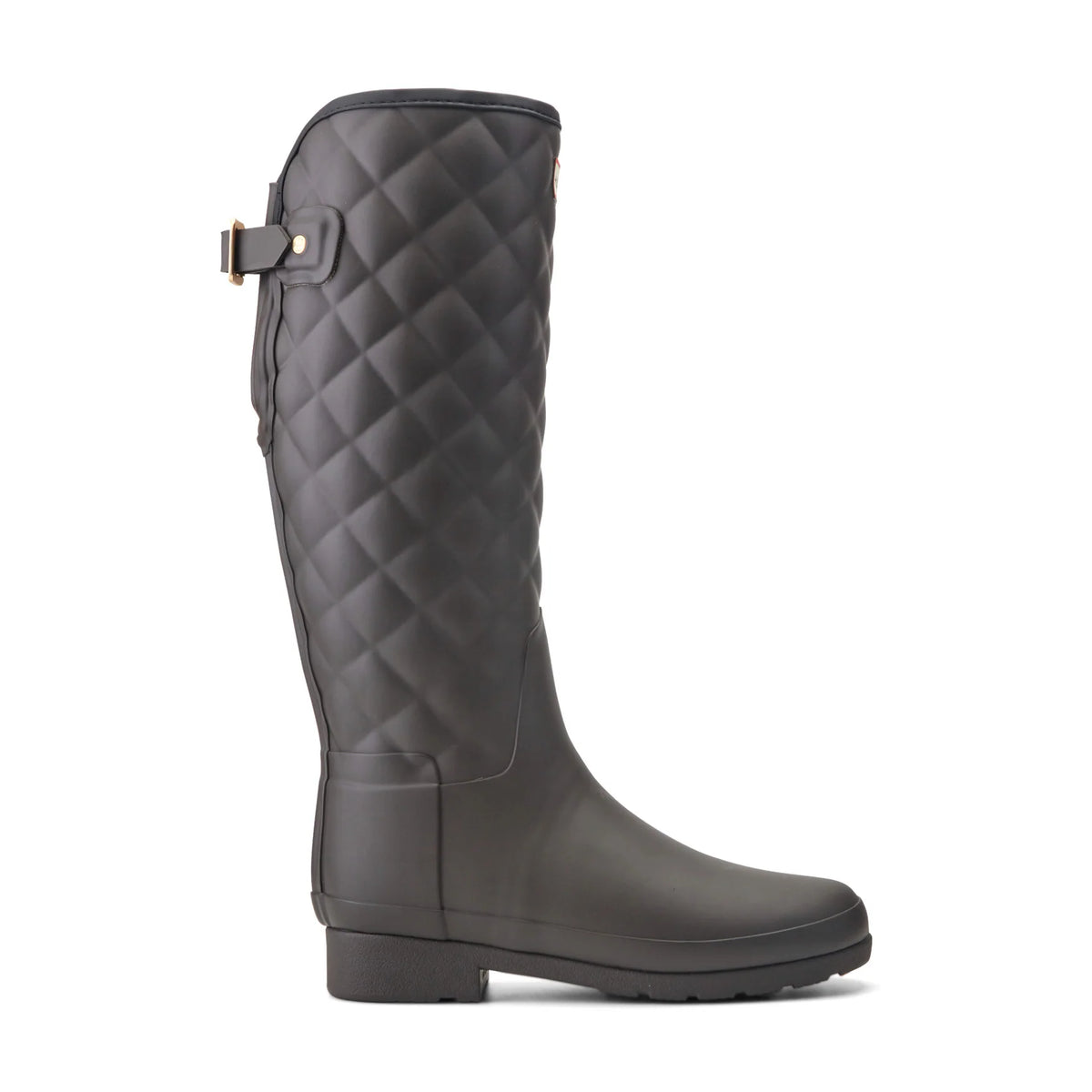 Women's Refined Adjustable Quilted Slim Fit Tall Rain Boots